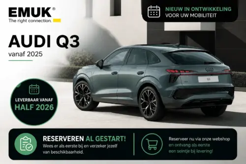 Emuk Caravanspiegels Audi Q3 vanaf 2025 Emuk Caravanspiegels Audi Q3 vanaf 2025